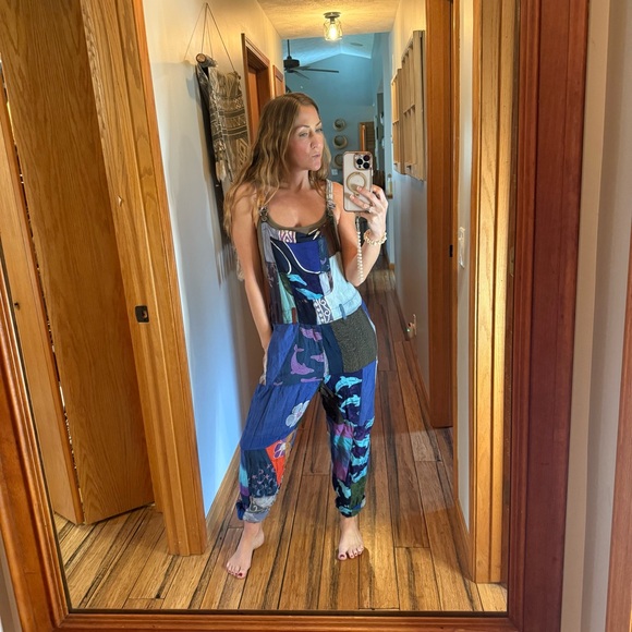 Vibrant Multicolor Jumpsuit - Picture 1 of 7